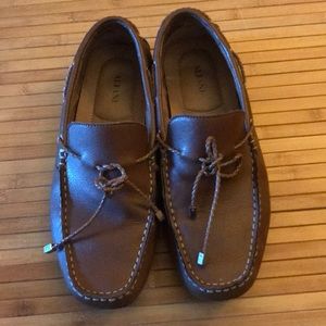 Brown leather Alfani Loafers